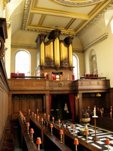 The instrument is a Harris and Byfield organ.