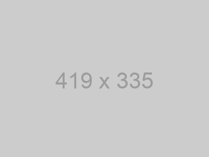 A grey image placeholder labelled 419 by 335 pixels.