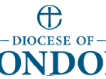 The Diocese of London logo in blue lettering.